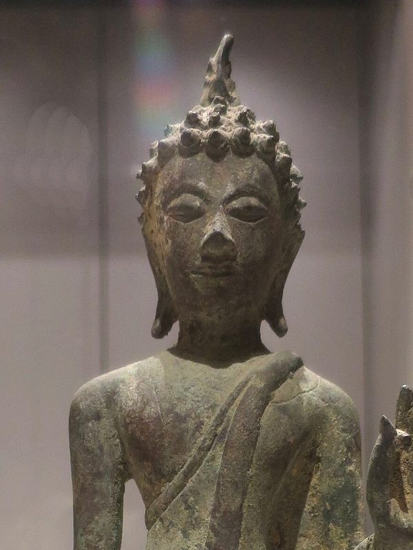 Bronze walking Buddha from Sukhothai, Thailand
