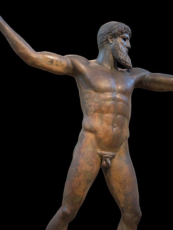 Bronze statue of Zeus or Poseidon from Cape Artemision